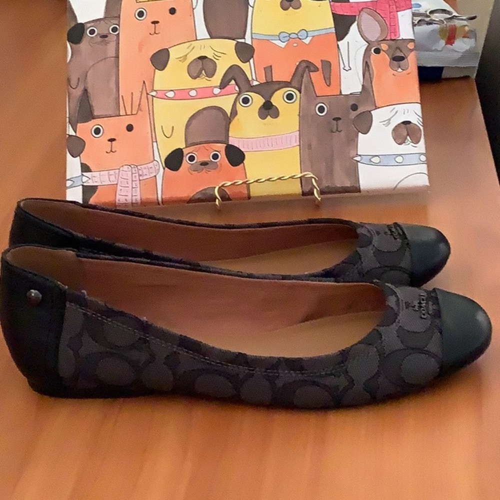 Coach Chelsea Monogram Flats 🖤🖤🖤🖤 - Picture 4 of 10